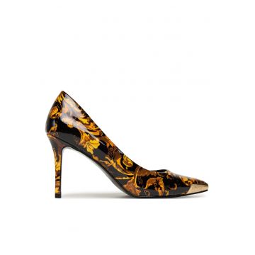 Pantofi dama -  piele ecologica - negru -