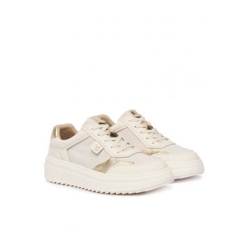 Pantofi dama -  piele naturala - bej - confortabil - elegant -