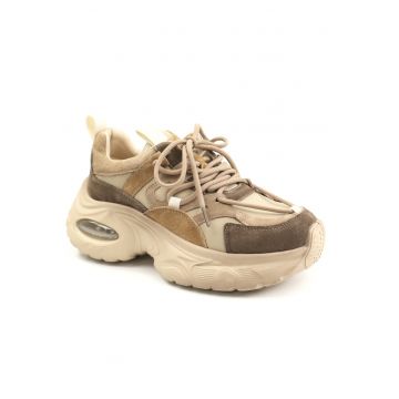 Pantofi dama piele naturala HY2122 - Gri