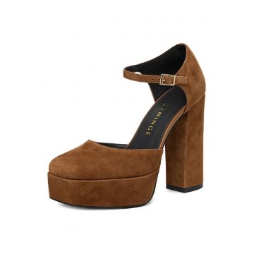 Pantofi dama -  piele naturala - maro -