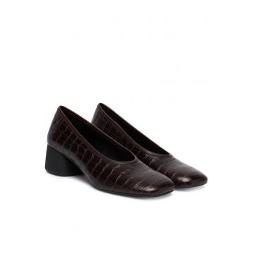 Pantofi dama -  piele naturala - maro