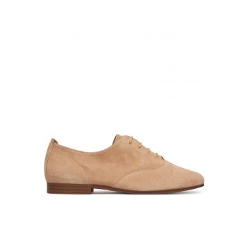 Pantofi  din piele naturala - Bej