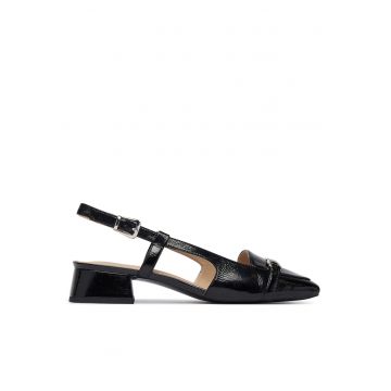 Pantofi eleganți din piele naturală - Negru
