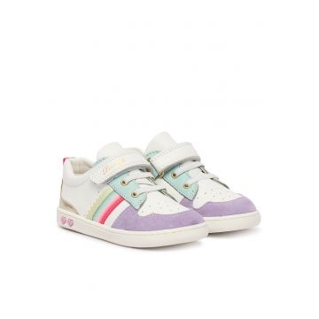 Pantofi fete -  Piele naturala - Multicolor