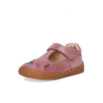 Pantofi pentru copii -  piele naturala - roz - inchidere velcro