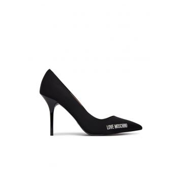 Pantofi  piele ecologica - negru