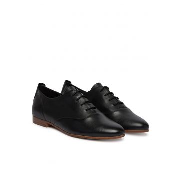 Pantofi  piele naturala - negru