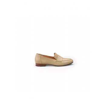 Pantofi slip-on femei  ROVIA 240 - piele naturala - bej - Bej