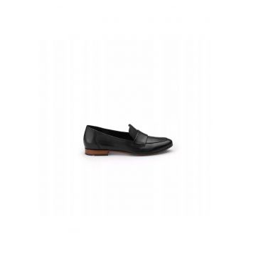 Pantofi slip-on femei  ROVIA 240 - piele negru - Negru