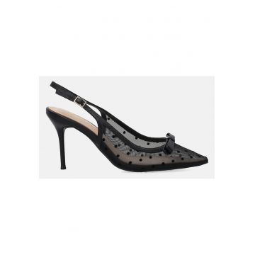 Pantofi stiletto cu fundita decorativa