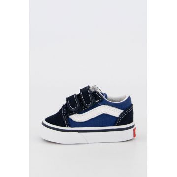 Tenisi cu garnituri de piele intoarsa si piele Old Skool