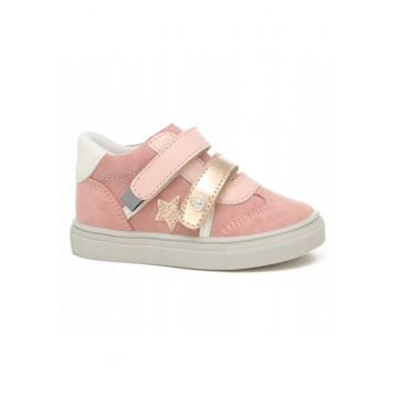 Adidasi copii -  Piele naturala - Multicolor - Roz