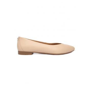 Balerini dama -  piele naturala - bej - eleganti - confortabili