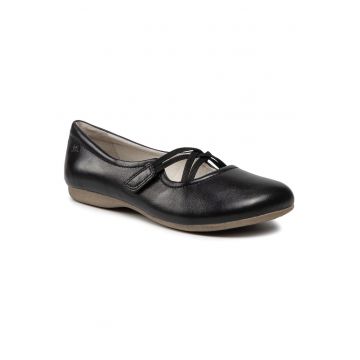 Balerini dama  piele naturala - negru -