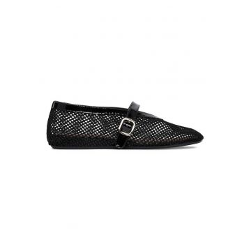 Balerini dama -  Textil - Negru