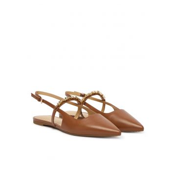Balerini Michael Kors din piele naturala - Maro
