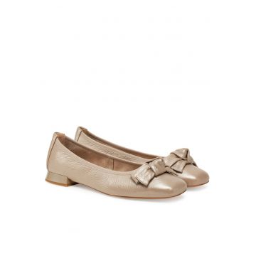 Balerini -  Piele naturala - Gri -