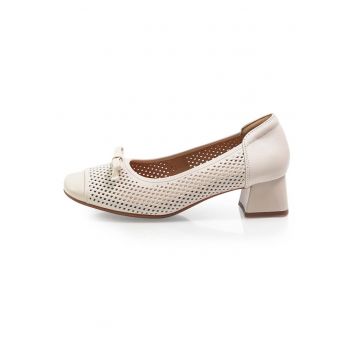 Pantofi  Comfort 3003 din piele naturala Bej