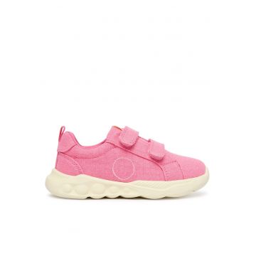 Pantofi copii -  adidasi - velcro - roz - textil