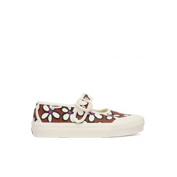 Pantofi copii -  balerini - maro - material textil