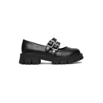 Pantofi copii -  negru - material sintetic - inchidere velcro