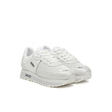 Pantofi copii  piele ecologica - alb - model 01111 - fete -