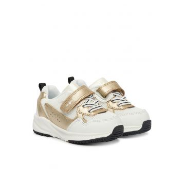 Pantofi copii -  piele naturala - alb - interior textil
