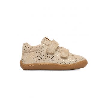 Pantofi copii -  piele naturala - inchidere velcro - bej