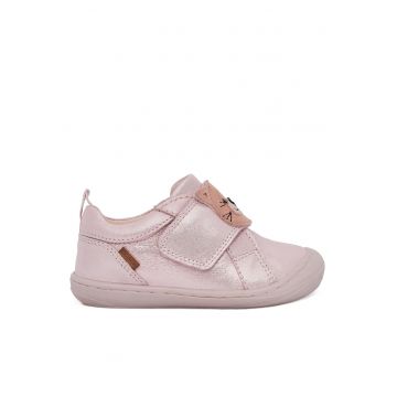 Pantofi copii -  piele naturala - roz - sistem inchidere Velcro - 65875 - Roz