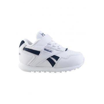 Pantofi copii  Royal Glide - piele - alb - tehnologie MemoryTech OrthoLite(R) - inchidere cu sireturi si velcro -
