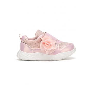 Pantofi copii -  roz - textil - inchidere velcro