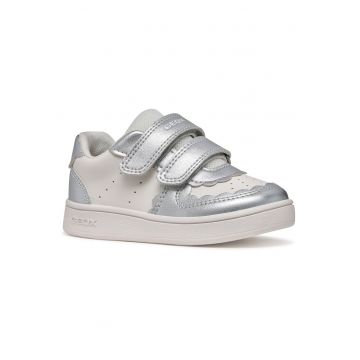 Pantofi copii -  sneakers - alb - piele ecologica - sistem inchidere Velcro