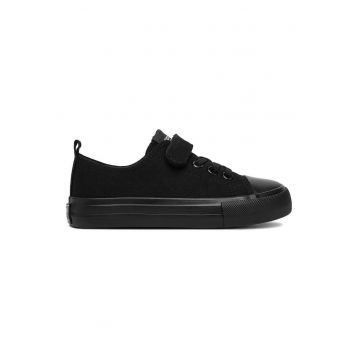 Pantofi copii -  tenisi - velcro - negru - textil