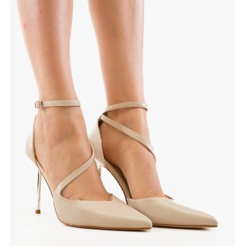Pantofi cu toc Simin Bej