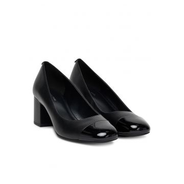 Pantofi dama  din piele naturala - Negru