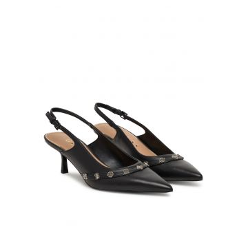 Pantofi dama -  din piele naturala - negru