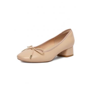 Pantofi dama  piele naturala - Bej