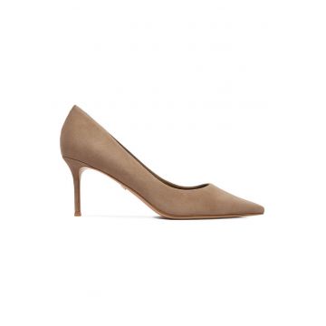 Pantofi dama -  piele naturala - bej -