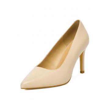 Pantofi dama -  piele naturala - bej