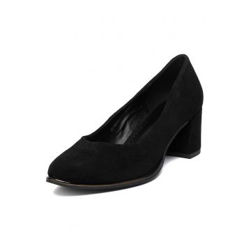 Pantofi dama -  piele naturala - clasic - negru
