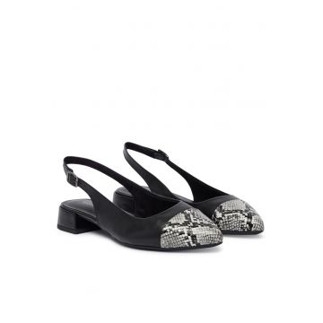 Pantofi dama -  piele naturala - negru -