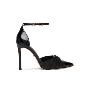 Pantofi dama -  stiletto - negru - piele naturala -