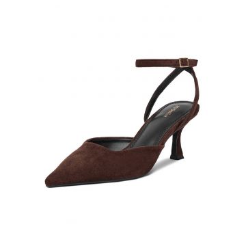 Pantofi dama -  textil - maro