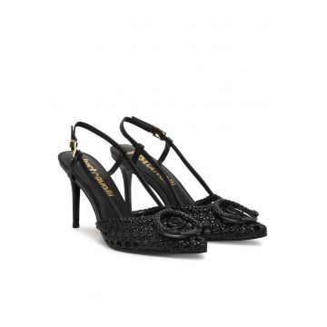 Pantofi dama -  toc stiletto - piele naturala - negru 80RA3S14 ZSE38