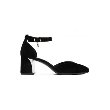 Pantofi de dama -  piele naturala - negri