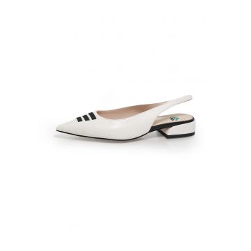 Pantofi Decupati  2603136 din piele naturala - Alb