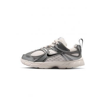 Pantofi din material textil V5 RNR cu insertii din piele ecologica - Gri/Crem