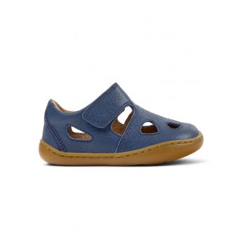 Pantofi din piele cu velcro Peu Cami - Albastru