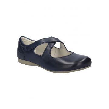 Pantofi femei balerini -  Fiona 72 - piele naturala - albastru - marimea