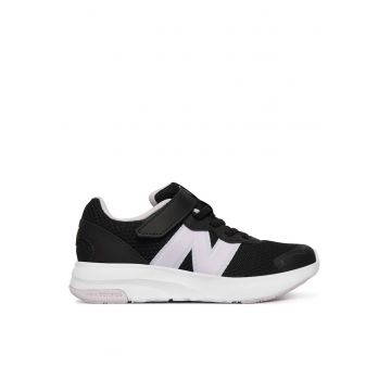 Pantofi fete P57823W -  Textil - Negru/Alb